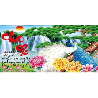 Tranh đính đá cha mẹ lll076 75x50cm