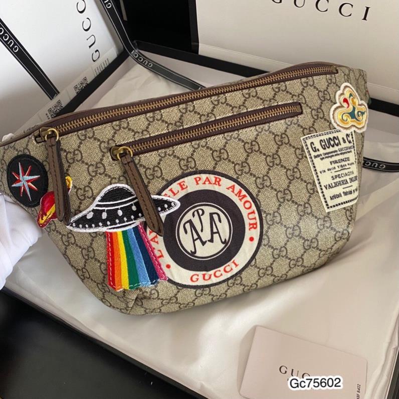 Túi Đeo Chéo GC  Thêu Logo Hàng Cao Cấp Full Box - Túi Da GC Đeo Chéo Full Box