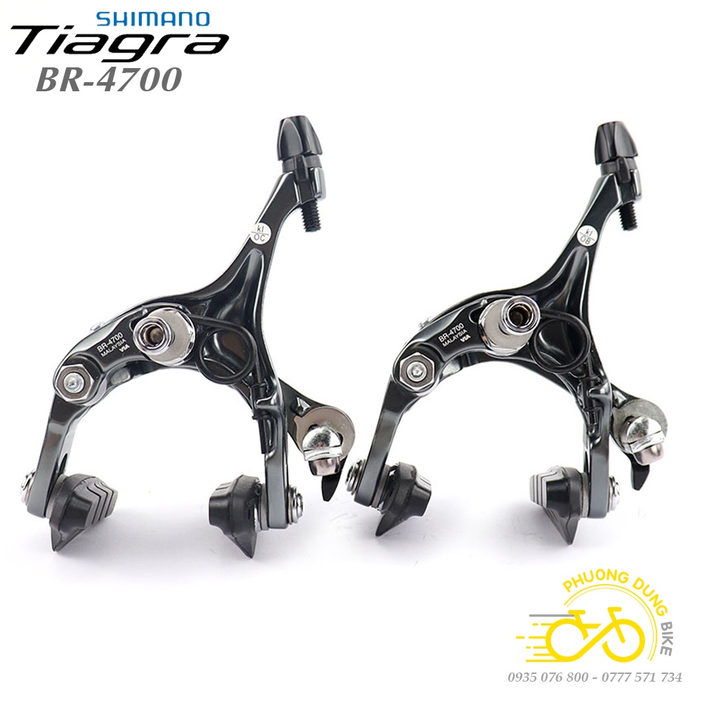 Bộ ngàm phanh  nhôm xe đạp SHIMANO TIAGRA BR 4700 - Hàng Chính Hãng