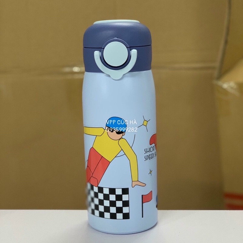 Bình giữ nhiệt cute 400ml có quai xách tiện lợi