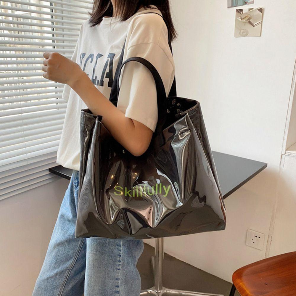 Túi Xách Tay Bằng Nhựa PVC Thân Thiện Với Môi Trường Thời Trang Cho Nữ