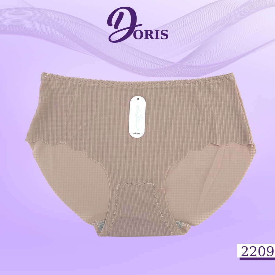 Quần lót su co dãn thoáng mát họa tiết sọc vuông xinh xắn DORIS - 2209