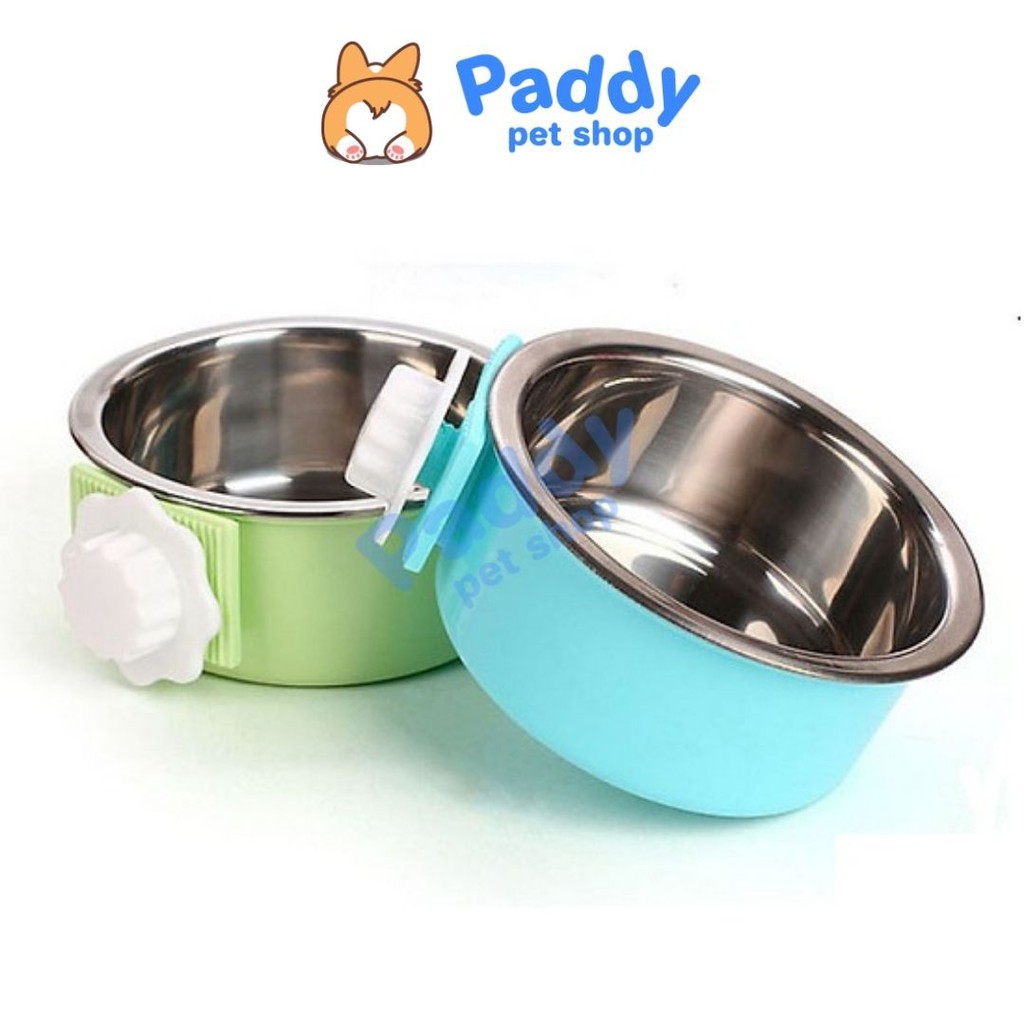 Bát Inox Treo Chuồng Cao Cấp Cho Chó Mèo