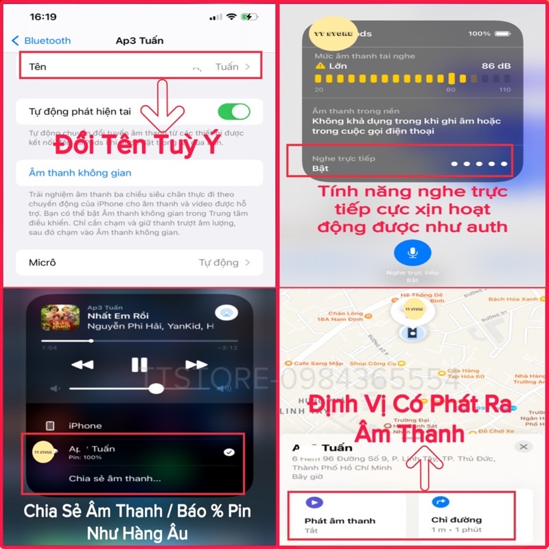Tai Nghe Hổ Vằn 1562E ENC | Hồng Ngoại | Pin 8h | Chuyển Nhanh 2 Thiết Bị | Định Vị Đổi Tên Bản Update Mới Nhất