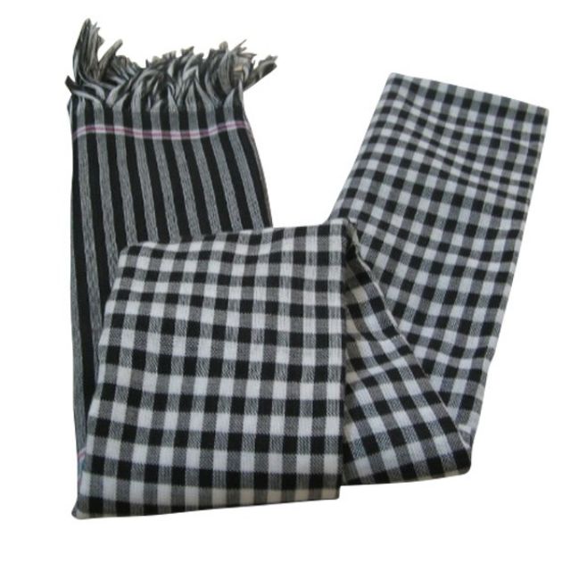 Khăn rằn sọc đen