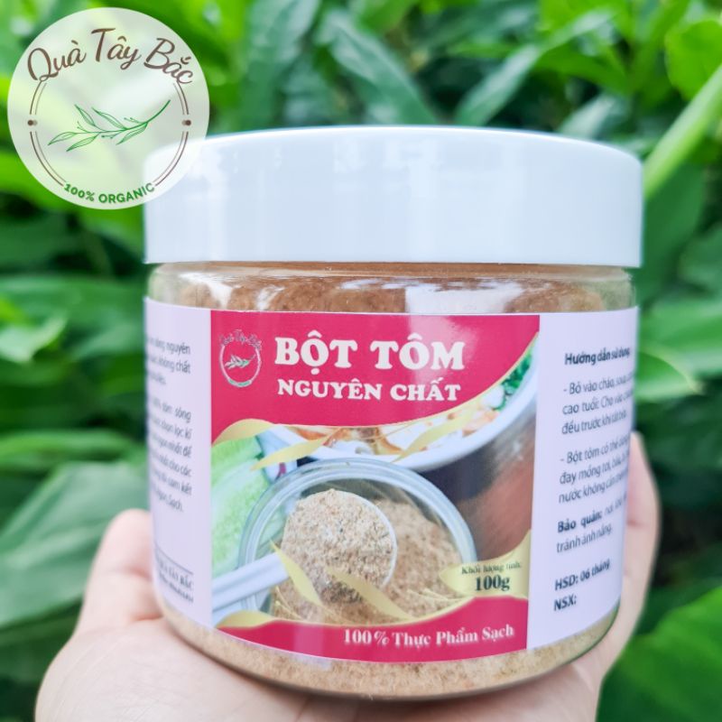 Bột tôm sông Nguyên Chất 100% (Nấu canh, cho bé ăn dặm) Hộp 120g