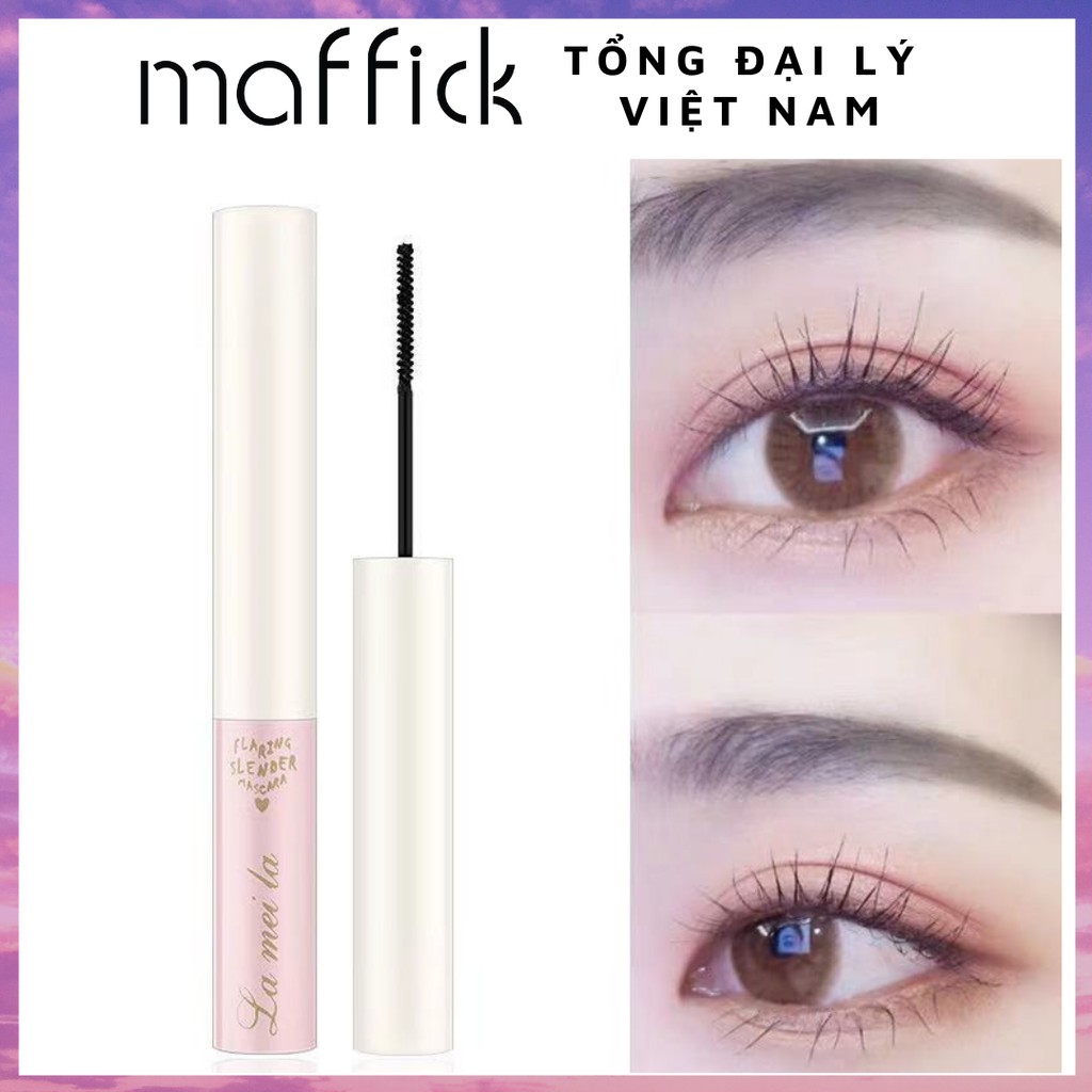 Mascara Lông Mày Tơi Mi Siêu Mảnh Lameila Skinny Microcara Vỏ Hồng LMCR2