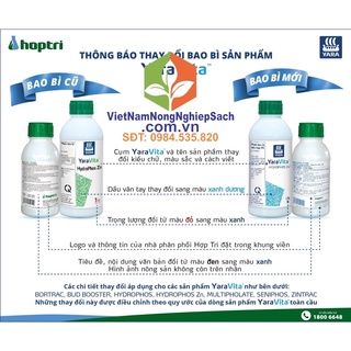 CHAI 500ML - ZINTRAC - NGĂN HIỆN TƯỢNG THIẾU ZN CHO CÂY