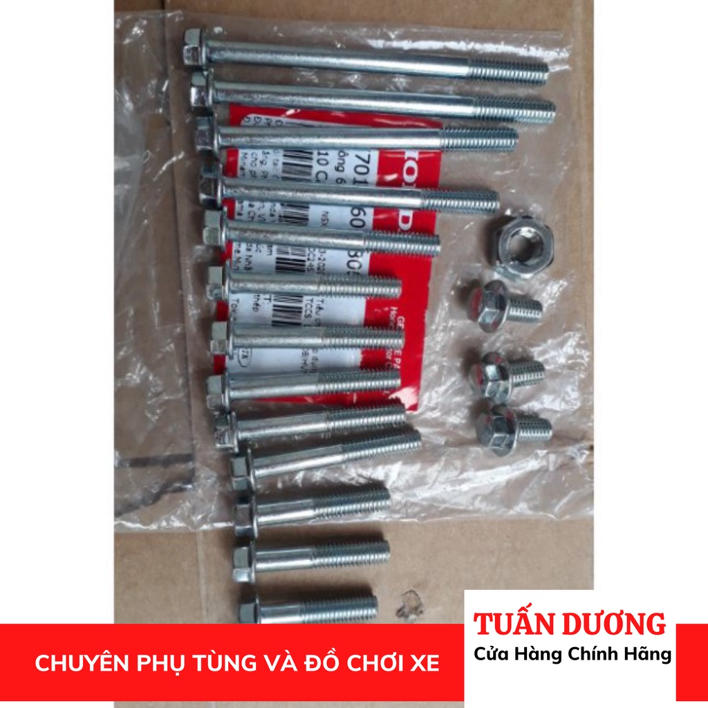 [CHÍNH HÃNG ] Ốc đầu máy dream-lắp cho dream và wave honda các loại -đẹp CHUẨN ZIN 100%