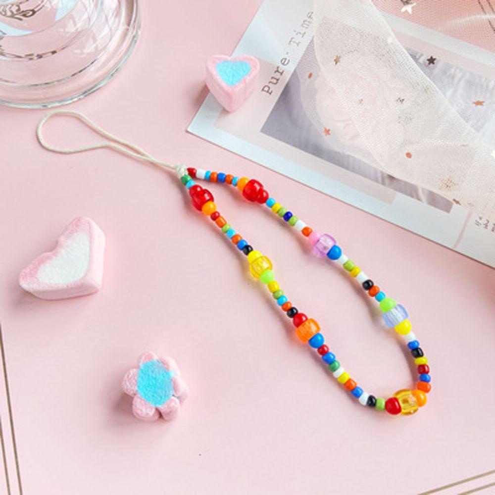 Dây Đeo Điện Thoại Chống Thất Lạc Chuỗi Hạt Cười Handmade Tiện Lợi Dành Cho Nữ