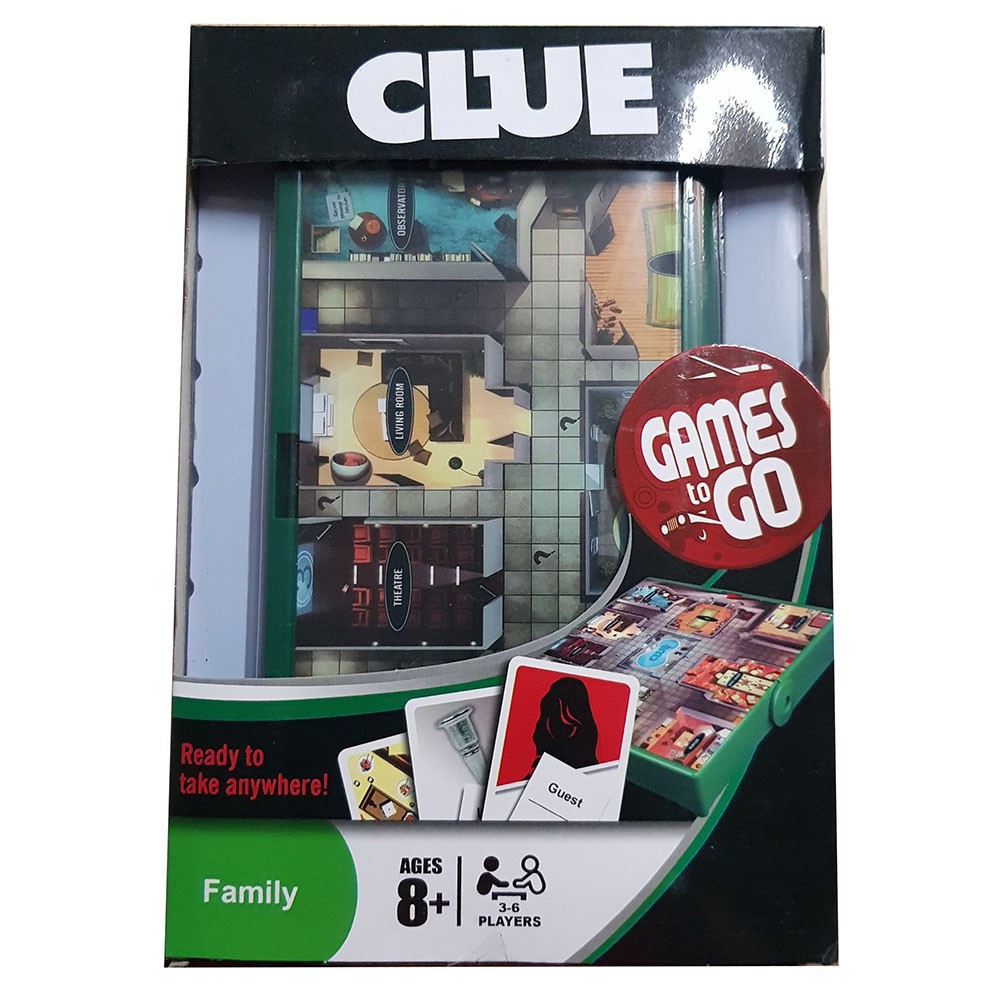 Boardgame Clue Games to Go - Phiên bản mini nhỏ gọn thích hợp mang đi du lịch