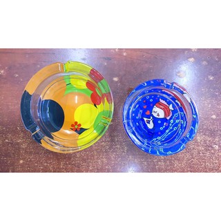 Gạt tàn thuỷ tinh màu sắc 8.5cm và 9.8cm