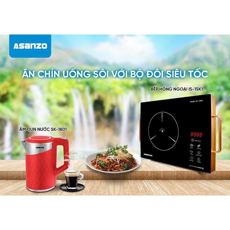 Bếp Hồng Ngoại AsanZo Cao Cấp IS-15K1 GIÁ SỈ SIÊU RẺ