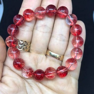 Vòng tay ưu linh thiên nhiên đỏ 10ly