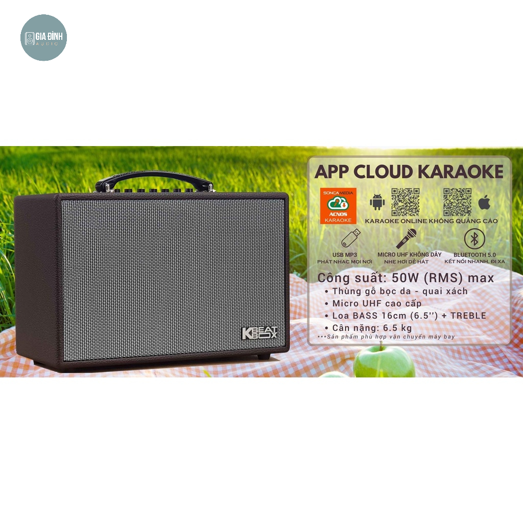 Loa karaoke mini xách tay ACNOS CS160 - Chính hãng
