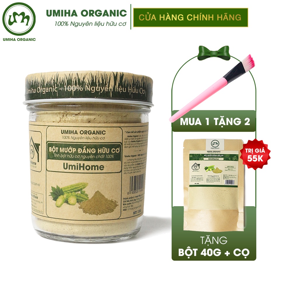 Bột Mướp Đắng Đắp Mặt Nạ Hữu Cơ Umiha Nguyên Chất | Bitter Gourd Powder 100% Organic 135g