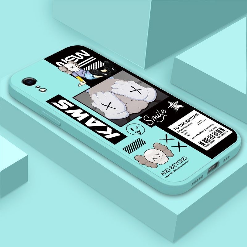 Ốp Điện Thoại TPU Silicon Viền Thẳng In Hình Gấu Thời Trang Cho iPhone 7plus 8plus X xs xr xs max