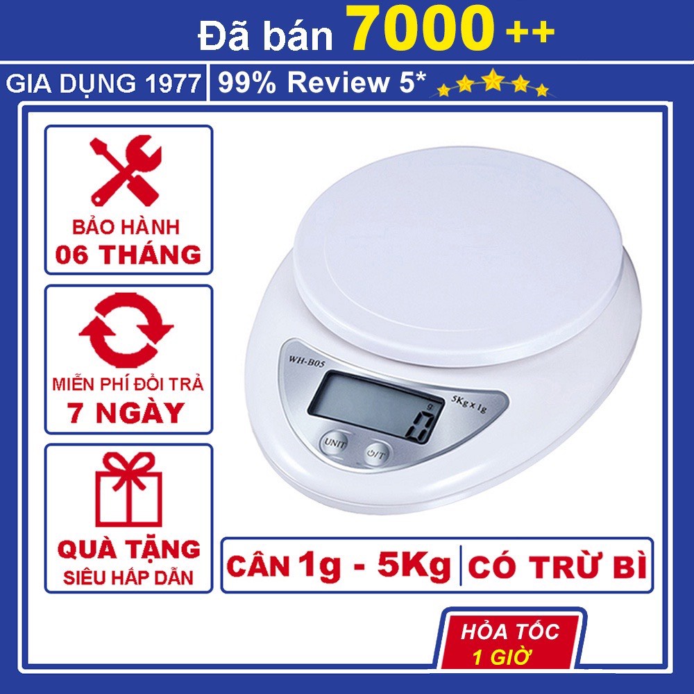 Cân tiểu ly điện tử nhà bếp làm bánh độ chính xác cao kèm 2 viên pin AAA