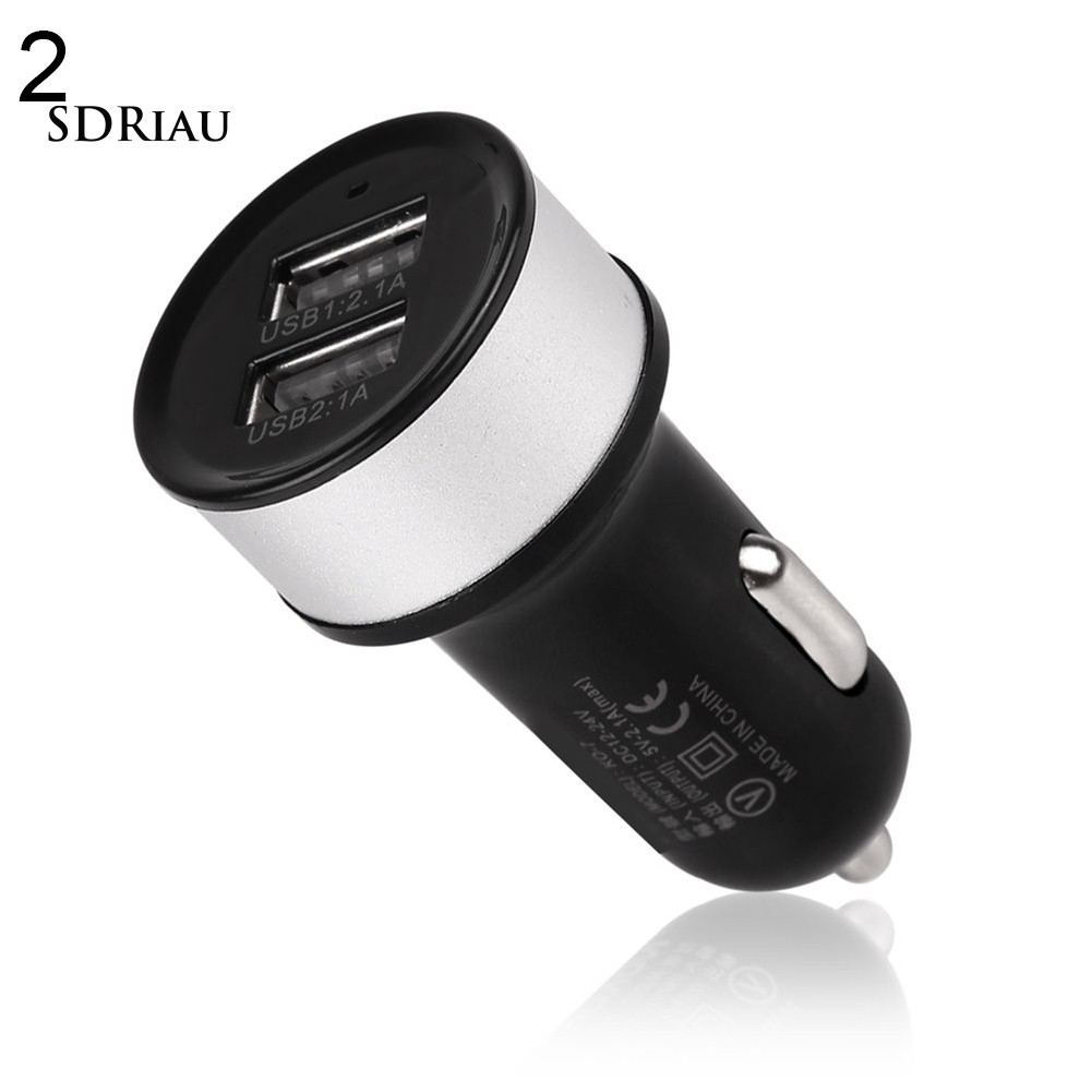 Tẩu Sạc Xe Hơi 2 Cổng USB 3.1A Cho Samsung Galaxy S6 iPhone 5 6 6S