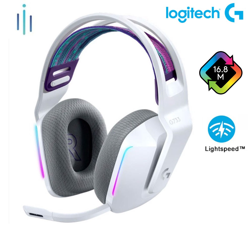 Tai nghe Logitech G733 LIGHTSPEED RGB Wireless (Màu trắng)