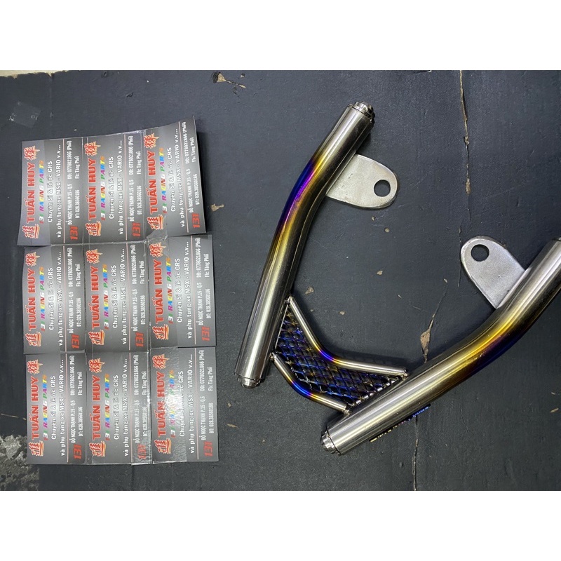 Cảng sau titan gr5 hiệu ptitanium cho honda yamaha exciter ex 150 winner v1 sonic ( titanium rear handle bar gtr sniper