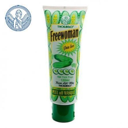 Kem lột nhẹ dưa leo Freewoman 120G Thorakao - Lấy chất bẩn, mụn cám, lông măng trên da mặt