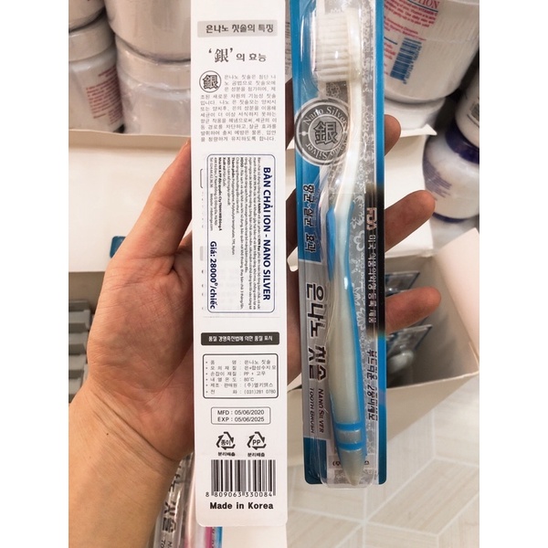Bàn chải đánh răng ION NANO CHARCOAL nhập khẩu chính hãng Hàn Quốc
