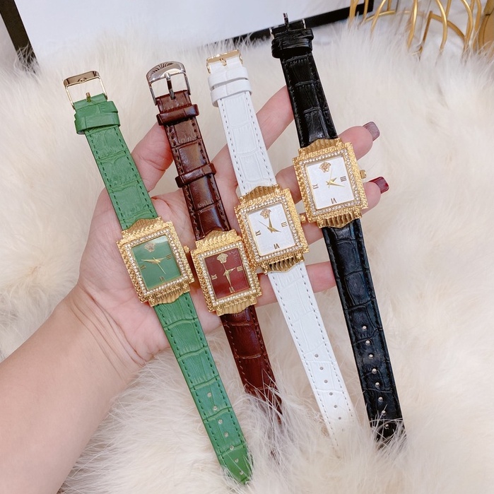 Đồng hồ nữ đeo tay đẹp versace dây da cao cấp thời trang chống nước bảo hành 12 tháng -DHN10 Dongho.versace | BigBuy360 - bigbuy360.vn