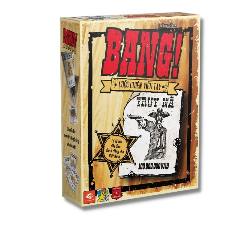 BANG - Cuộc Chiến Viễn Tây  Board Game cho 4-7 người chơi, Đồ Chơi MecoMart