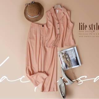 Set bộ vest dài Lavish ford KACHISA màu cam