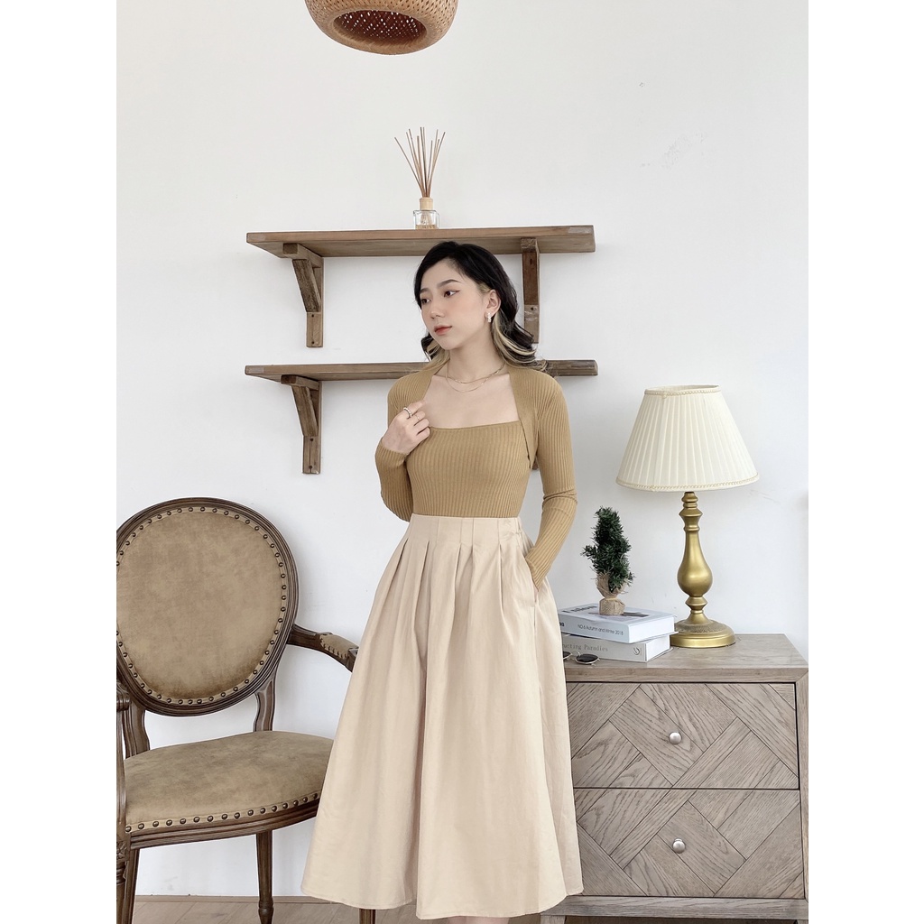 ÁO LEN ĐU SÁT CỔ VUÔNG | BigBuy360 - bigbuy360.vn