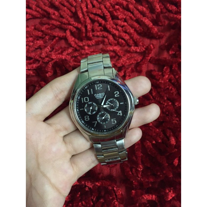 Đồng hồ nam Casio Argen 6 kim hàng si