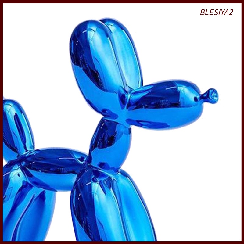 Resin Arts Crafts Balloon Dog Figurine Statue Balloon Dog Kids Toy Gift Blue
