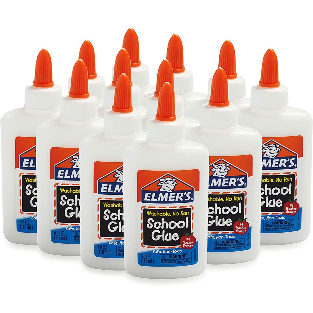 Keo dán cho trẻ trong học tập không độc hại hiệu Mỹ Elmers Liquid School Glue, Slime Glue & Craft Glue | Washable