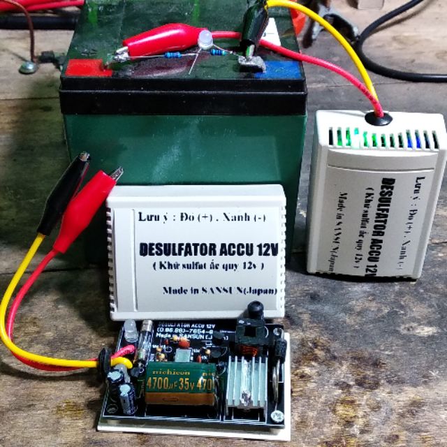 Máy khử sulfat ắc quy ,phục hồi dung lượng