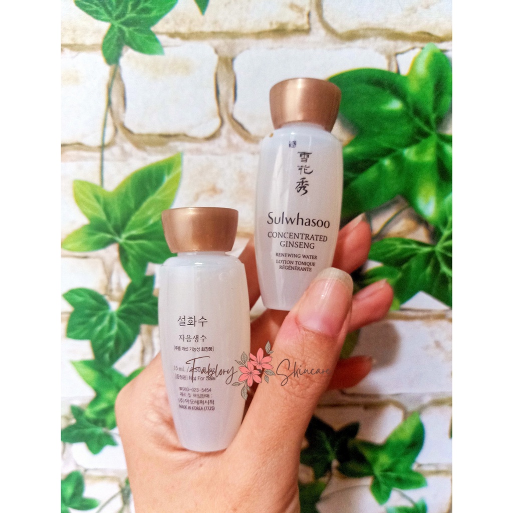 Toner nhân sâm Sulwhasoo Concentrated Gingseng Renewing Water Ex, nước cân bằng dưỡng ẩm, hỗ trợ tái tạo phục hồi làn da