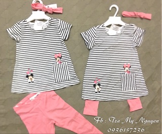 Set 3 chi tiết Mickey Minne Hm kids auth