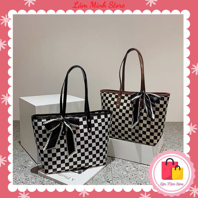 Túi Xách Tote Nữ Công Sở Đi Làm Phong Cách Ulzzang Cỡ Lớn Tặng Nơ Xinh Đi Chơi SPB 212
