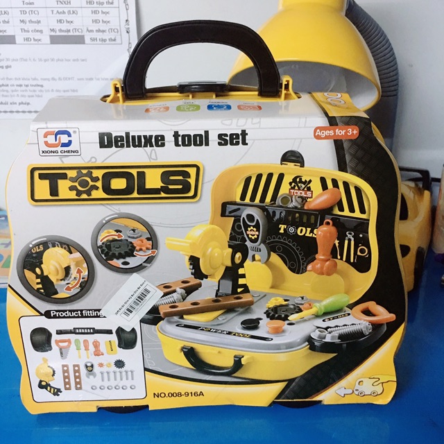 Bộ đồ chơi vali dụng cụ kỹ sư cho bé gồm nhiều món hkm