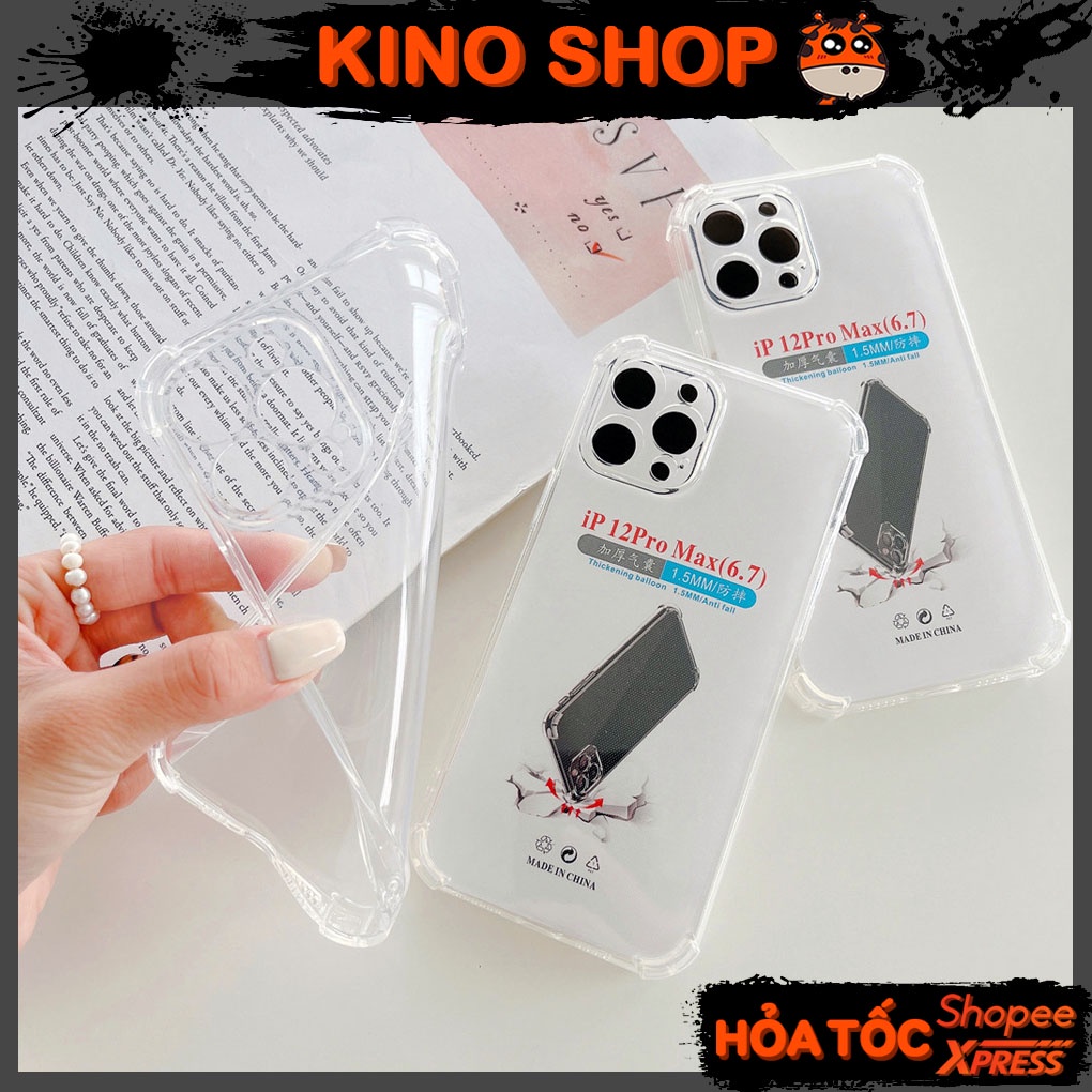 Ốp lưng iphone trong suốt chống sốc dẻo silicon  6/6plus/6s/6splus/7/7plus/8/8plus/x/xr/xs/11/12/13pro/max/plus/13promax