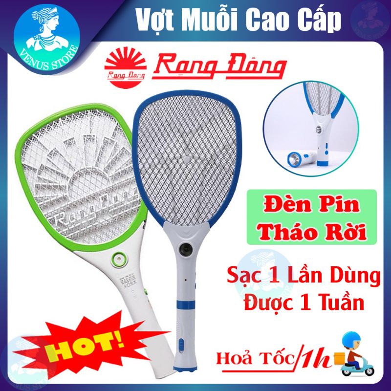 Vợt Muỗi Rạng Đông - Vợt Muỗi Kết Hợp Đèn Pin Tháo Rời