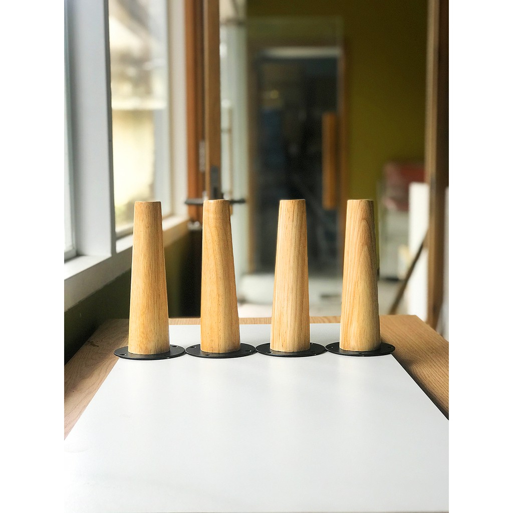 COMBO 4/5/6 chân gỗ 20CM thẳng/xéo (ĐÃ SƠN PU HOÀN THIỆN) - PHÍ SHIP RẺ
