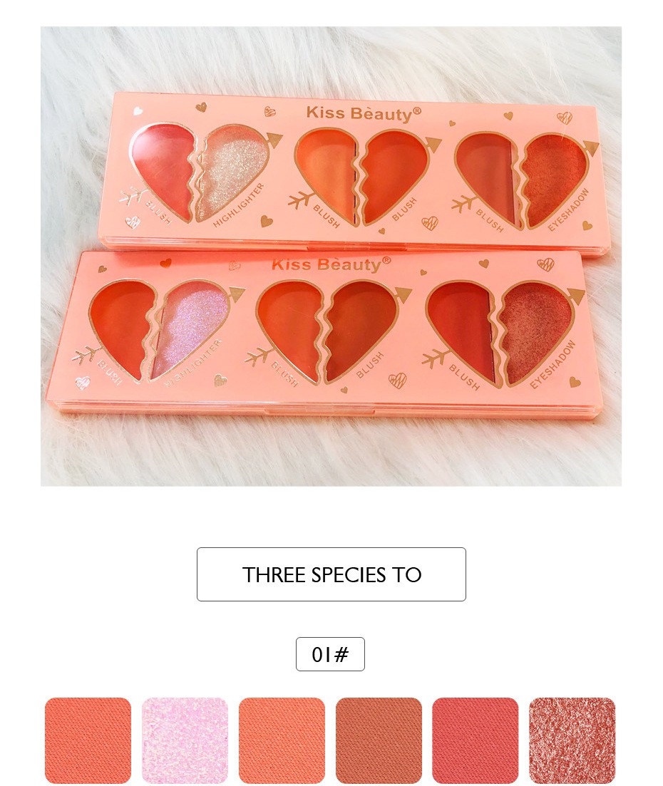 [Hàng mới về] Bảng Phấn Má Hồng Màu Sắc Thời Trang Độ Bóng Cao Tiện Lợi | BigBuy360 - bigbuy360.vn