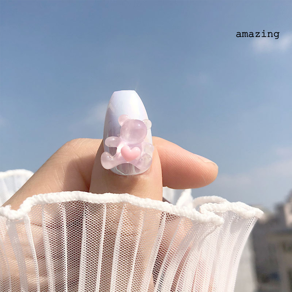 [Hàng mới về] Vật trang trí móng 3d bằng resin họa tiết hoạt hình dễ thương