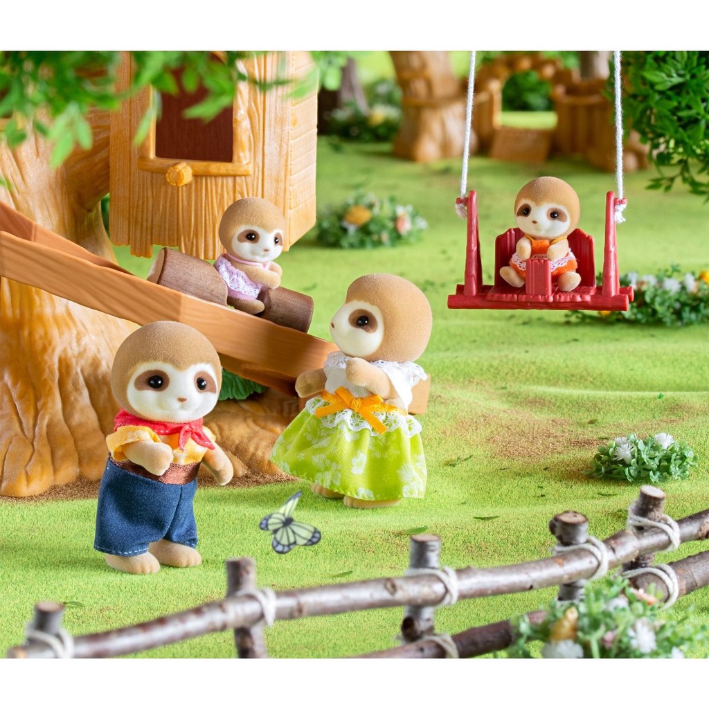 Sylvanian Families Gia Đình Nhà Lười Snuggly Sloth Family