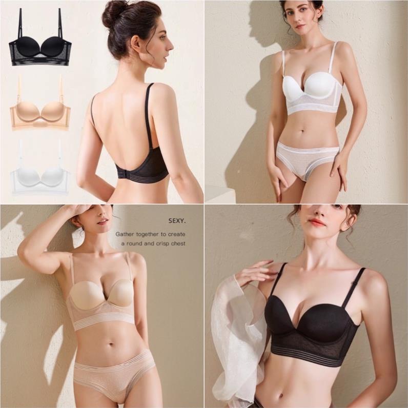 Áo Lót Nữ Softie Ren Lưới Lưng U Bản To Có Gọng Đệm Nâng Ngực Cao Cấp 2097