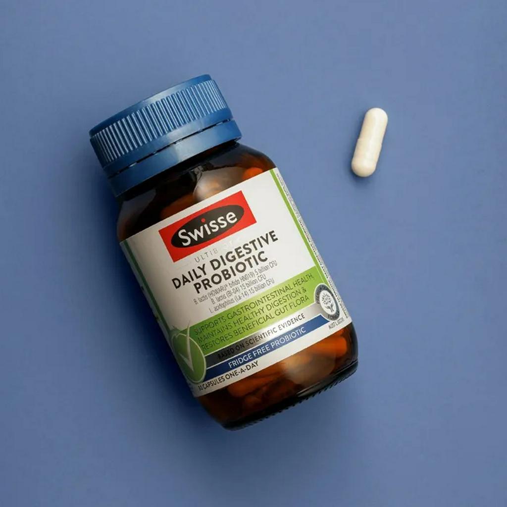 Viên Uống Men Tiêu Hoá Lợi Khuẩn Hằng Ngày - Swisse Ultibiotic Daily Digestive Probiotic - 30 Viên