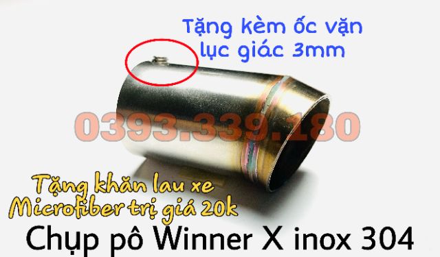 Ống nối chụp pô zin Winner X