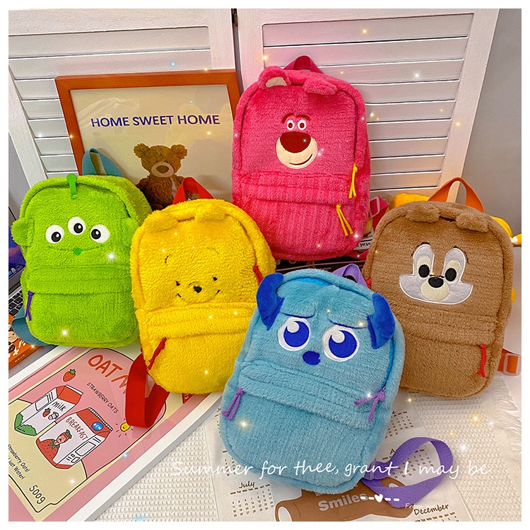 Balo nhân vật hoạt hình Disney Lotso - Pooh - Sully - Sóc chuột
