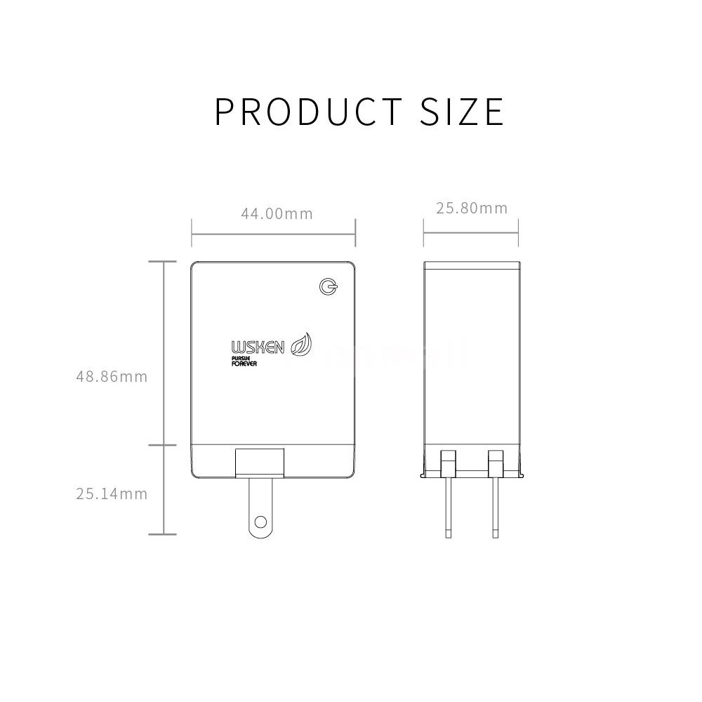 Cốc Sạc Nhanh 4 Cổng Usb 5v 2.1a Cho Điện Thoại/Máy Tính Bảng Samsung/Iphone X/S9 Plus